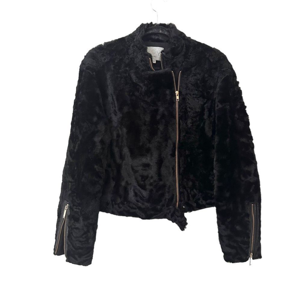GREY JASON WU Shearling Leather Jacket NWOT‎ Sz 4